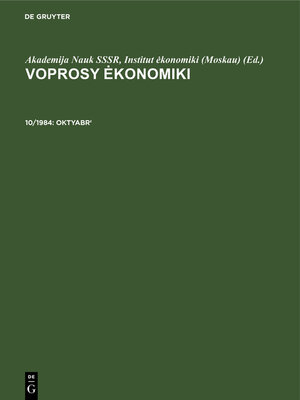 cover image of Oktyabr'